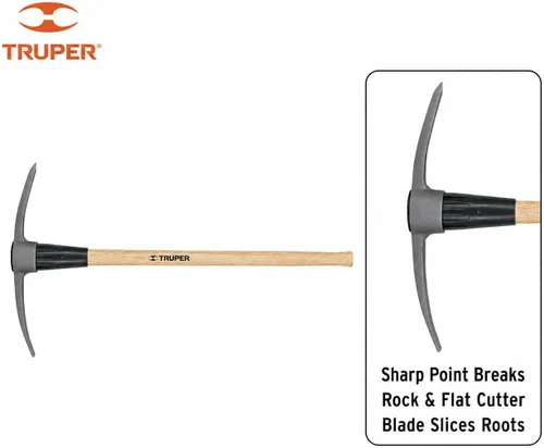Vista 3 de Truper 31621 Railroad Pick Mango de madera, 5 libras