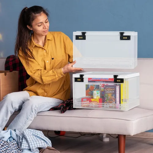 Vista 5 de Caja de seguridad con casillero, caja de seguridad para oficina, escuela, artículos personales para el hogar, gabinete con cerradura