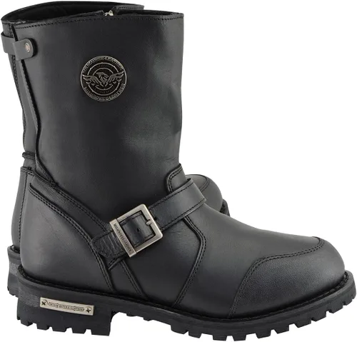 Vista 8 de Milwaukee Leather Botas clásicas para hombre con detalle de hebilla
