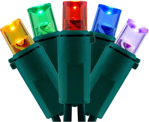 Vista 11 de YULETIME 200 luces LED de Navidad azules de gran angular, 66 pies, cable verde, certificado UL, 0.197 in, juego de luces navideñas (azul) Stay