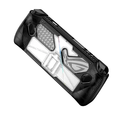Vista 7 de Funda protectora para ASUS Rog Ally de 7 pulgadas 2023 con función atril, TPU, flexible, a prueba de golpes, antideslizante, anticolisión, 2