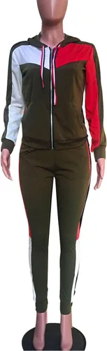 Vista 5 de Nhicdns Conjunto de trajes de correr para mujer de los años 80 y 90, trajes de dos piezas, ropa de bloque