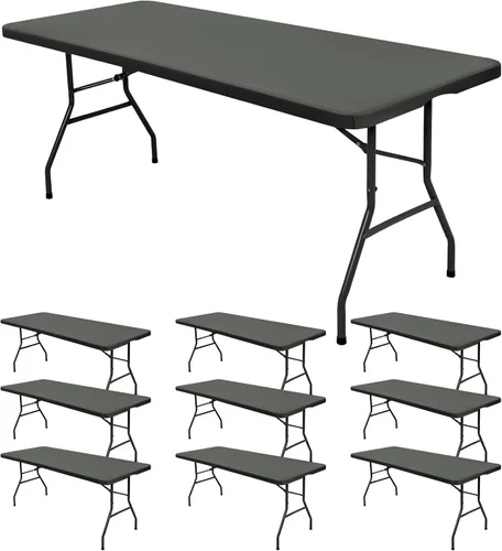 Vista 18 de 6 Pack de Manteles Ajustados para Mesas Rectangulares de 8 Pies, Cubierta de Mesa Aqua Azul Elástica para Picnic al Aire Libre, Paños de Mesa