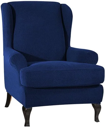 Vista 8 de Morbuy Funda para silla Wingback, fundas impermeables para silla con respaldo de ala, fundas elásticas lavables para silla con respaldo de ala