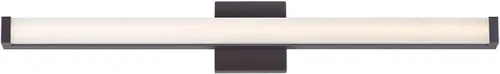Vista 9 de Maxim Lighting Spec - Lámpara de tocador de baño Acabado de aluminio de níquel satinado Lámpara contemporánea para interiores Ideal para baños