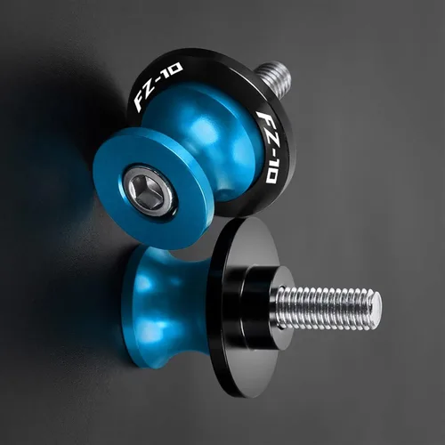 Vista 10 de TOKAC Tornillos de soporte Accesorios de motocicleta, carretes de basculante de aluminio CNC, tornillos deslizantes para Yamaha FZ10 FZ-10 FZ 10