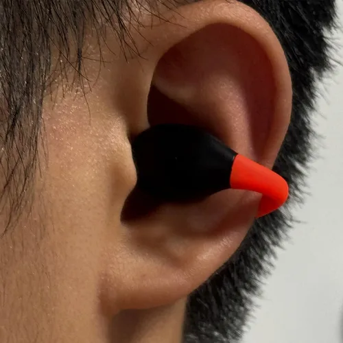 Vista 8 de Auriculares inalámbricos abiertos deportivos con clip con luces de flash nocturno para iPhone 17 16 Galaxy S26 S25 S24, conducción ósea cómoda