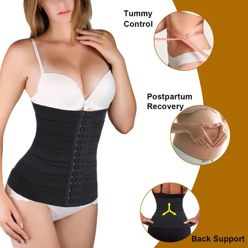Vista 2 de Nebility Entrenador de cintura para mujer moldeador de cintura control de abdomen corsé delgado para entrenamiento faja debajo del busto