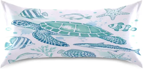 Vista 18 de Blueangle Bear Panda - Funda de almohada de satén para cabello y piel, tamaño estándar (20 x 26 pulgadas), fundas de almohada de satén con cierre
