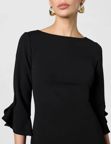 Vista 5 de Karl Lagerfeld Womens Tulip Sleeve Crepe Dress