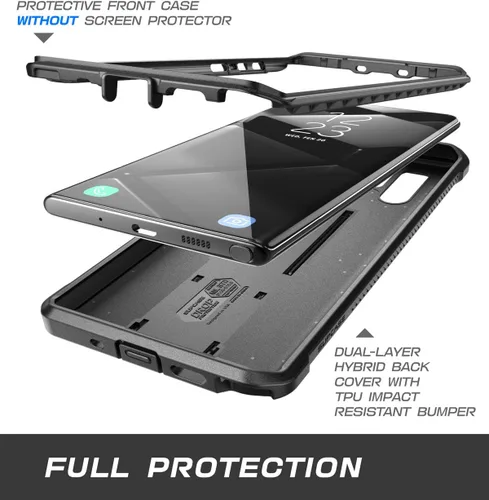 Vista 3 de SUPCASE Funda para Samsung Galaxy Note 10 Plus/Note 10 Plus 5G (Unicorn Beetle Pro), [soporte integrado y clip para cinturón] Funda resistente