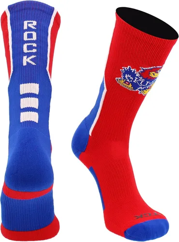 Vista 15 de TCK NCAA Perimeter Crew Socks, calcetines deportivos de equipo de rendimiento atlético para hombres y mujeres, absorben la humedad, con licencia