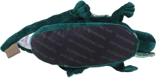 Vista 7 de Happy Feet Pantuflas de animales para adultos y niños, acogedoras y cómodas, suela de goma resistente, plantilla gruesa de espuma viscoelástica