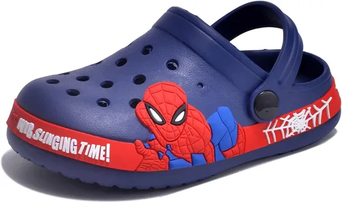 Vista 2 de viorwzde Zuecos para niños y niñas, bonitos dibujos animados, zapatos de jardín, sandalias de playa, sandalias de ducha antideslizantes para el agua