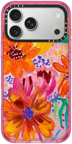 Vista 119 de CASETiFY Impact iPhone Air Case [Delgada/Compatible con Magsafe / 8.2 ft. Protección contra Caídas de Grado Militar 4X] - Lazos - Rosa Arcos