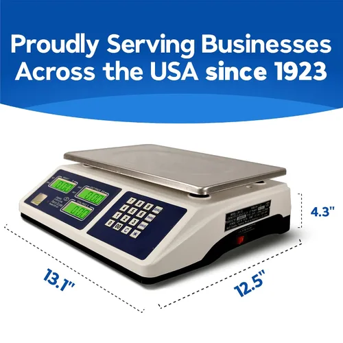 Vista 4 de Penn Scale Báscula certificada CM-101 NTEP para computación digital de precios, báscula comercial de 30 libras con legibilidad de 0.01 libras