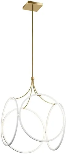 Vista 3 de Kichler Lighting Ciri - Colgante LED pequeño (19,75 pulgadas), color negro