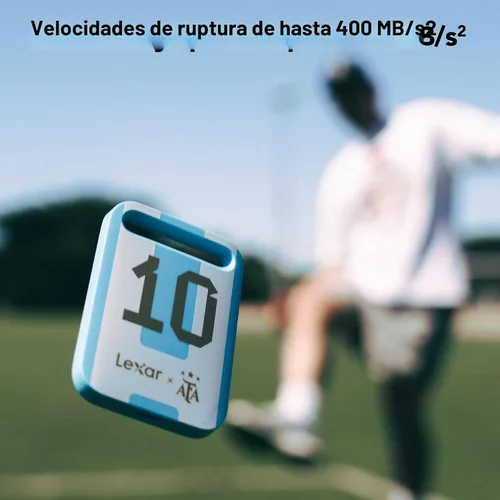 Vista 4 de Lexar SSD portátil Air SL260 de 512 GB, edición AFA, campeonato mundial, compatible con PC y Mac, iPhone, teléfonos inteligentes, tabletas, USB 3.2