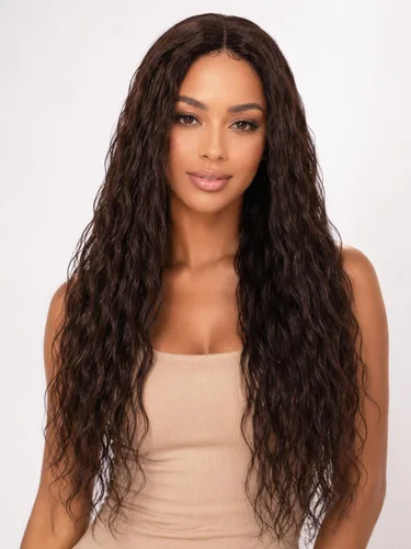 Vista 43 de Peluca de cabello humano rizado profundo de 12 pulgadas para NATURAL-RIZADO