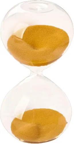 Vista 6 de Graces Dawn - Temporizador de arena con reloj de arena de cristal transparente (60 minutos)