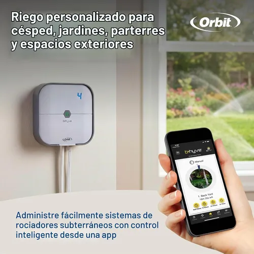 Vista 9 de [Usado] Orbit 57915 B-hyve Controlador inteligente de rociadores para interiores de 4 zonas