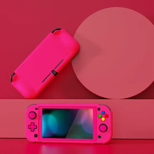Vista 97 de PlayVital ZealProtect Protective Case for Nintendo Switch Lite, Ergomomic Grip Hard Cover - Durable Shock-absorbent Shock-Absorption Anti-Scratch