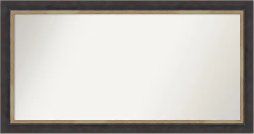 Vista 317 de Amanti Art Espejo personalizado, espejo de baño negro Astor, espejo de pared o espejo de tocador de baño sobre el fregadero (25 x 25 pulgadas)