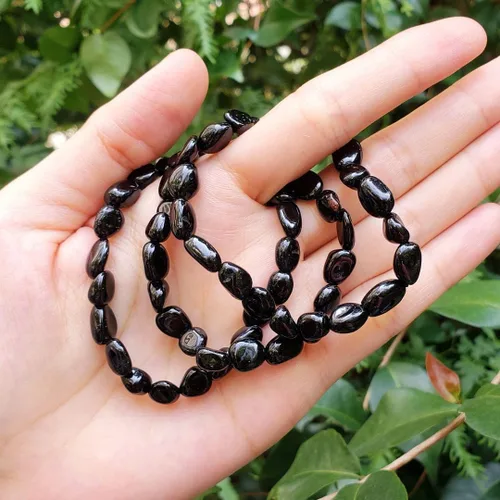 Vista 5 de Adabele 1pc Natural Stretch Gemstone Bracelet 7mm-10mm Free Form Bead 7 Inch 7.5 Inch Healing Crystal Engergy Quartz Chakra Jewelry Women Birthday