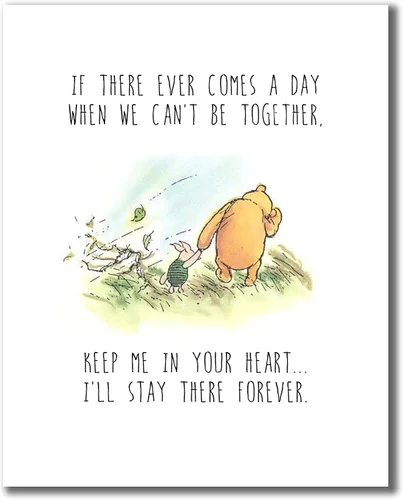 Vista 3 de Winnie the Pooh impresiones de arte – Conjunto de cuatro