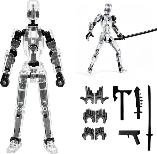 Vista 8 de Feetcant Titan 13 Figura de Acción, 2025 Nuevo Robot de la Suerte 13 Figuras de Acción, Figuras de Acción Impresas en 3D para Niños (5 piezas)