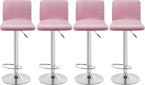 Vista 21 de Fundas para asiento de bar de terciopelo, fundas cuadradas para taburete de bar, fundas para silla de altura de mostrador (2, burdeos)