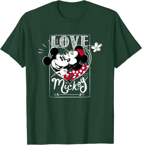 Vista 84 de Disney Mickey & Minnie Mouse Love Mickey - Camiseta para el día de San Valentín