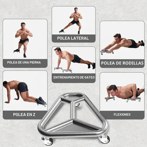 Vista 3 de HOTWAVE Rueda de rodillo de abdominales para entrenamiento de núcleo, equipo de ejercicio abdominal extra ancho para abdominales, brazos y espalda