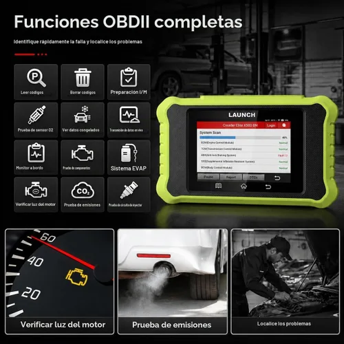 Vista 8 de Escáner LAUNCH Creader Elite X500 OBD2 2026 para Mercedes-Benz