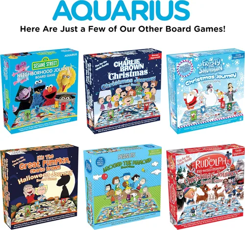 Vista 6 de Aquarius Charlie Brown - Juego de mesa de viaje de Navidad, divertido para niños y adultos, mercancía y coleccionables de cacahuetes con licencia