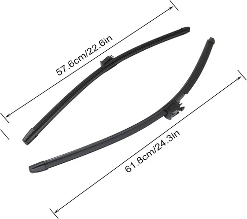 Vista 2 de XQSMWF Juego de limpiaparabrisas delantero con calefacción 2228201145 compatible con Mercedes S450 S550 S550e S560 2015-2020# A2228201145