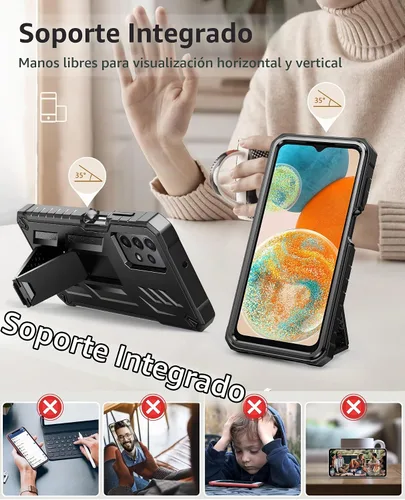 Vista 3 de FNTCASE Funda para Samsung Galaxy A23 5G con protector de pantalla