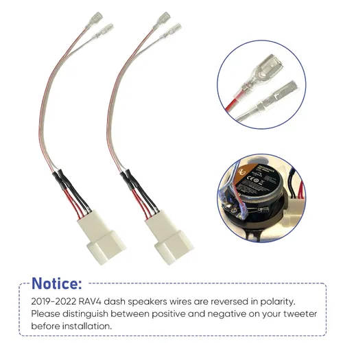 Vista 6 de Conector de cable de altavoz tweeter para tablero de Toyota Corolla/Camry 2012-2020, RAV4 2015-2019, adaptador de cable de altavoz para Subaru