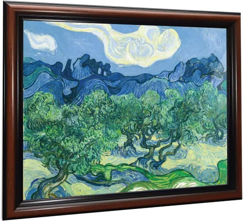 Vista 8 de Vincent Van Gogh - Arte de pared enmarcado con diseño de flores de almendra, maravilloso para exhibir en la cocina, el baño o la decoración