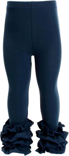 Vista 6 de HOOLCHEAN Leggings de algodón con volantes para bebés y niñas pequeñas