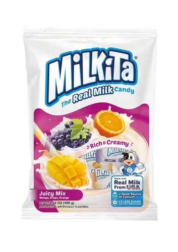 Vista 21 de Milkita Caramelo cremoso de leche de plátano – Dulces saludables bajos en azúcar con leche real para niños y adultos – Caramelos sin grasa y sin