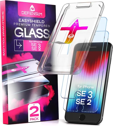 Vista 32 de Defenslim Protector de pantalla para iPhone XS Max (paquete de 2), kit de instalación de fácil alineación automática, vidrio templado de 6.5
