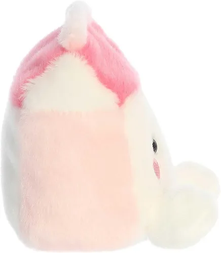 Vista 4 de Aurora Adorable animal de peluche Palm Pals Fresa Strawberry Milk, divertido peluche coleccionable para niños y adultos, perfecto para decorar