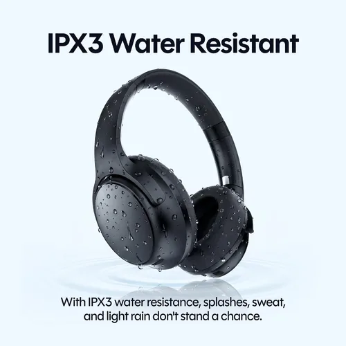 Vista 6 de Raycon Los auriculares inalámbricos Bluetooth sobre la oreja de todos los días, con cancelación activa de ruido, modo de consciencia y micrófono
