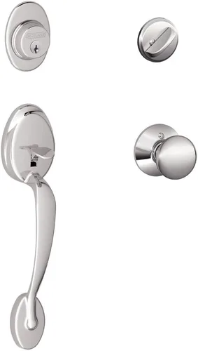 Vista 25 de SCHLAGE - Manija de cilindro único Plymouth y picaporte Flair para mano izquierda, bronce envejecido (F60 PLY 716 FLA LH)