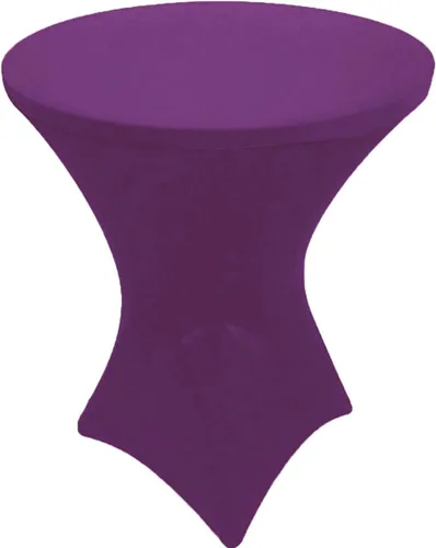 Vista 5 de Mantel elástico ajustado de elastano para cóctel de 32 x 42 pulgadas, color rosa, para bodas, eventos y fiestas