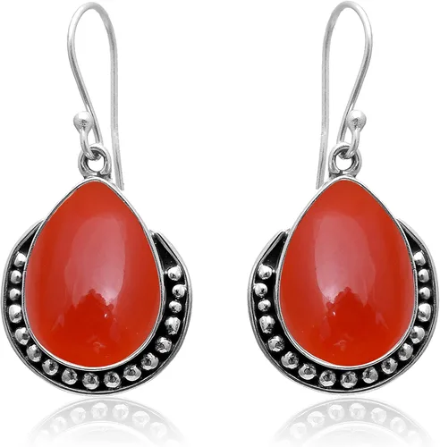 Vista 32 de Veracity Jewelry - Aretes de plata de ley con piedras preciosas para mujeres y niñas, regalo para su cumpleaños, aniversario, esposa, mamá, novia