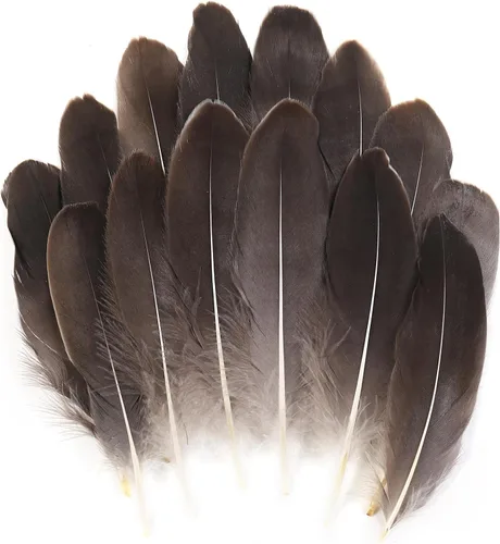 Vista 27 de THARAHT 120 plumas de ganso azul aguamarina naturales a granel de 6-8 pulgadas 5.9-7.9 in para manualidades, bricolaje, cosplay, boda, fiesta