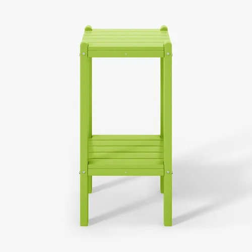 Vista 47 de WestinTrends Malibu - Mesa auxiliar cuadrada para exterior para silla Adirondack, teca