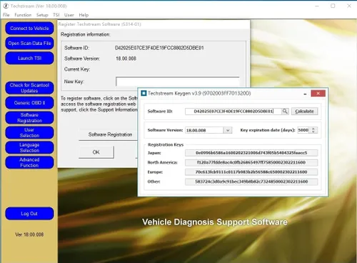 Vista 3 de Mini para VCI J2534 Cable V18.00.008 Última Versión, adaptador de escáner conector OBD2 Compatible con cable de diagnóstico de programación TIS